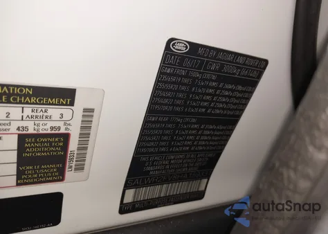 2017 Land Rover Range Rover Sport 3.0L V6 Supercharged Hse from USA, damaged, VIN SALWR2FV8HA159331